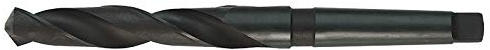 Fervi ST2A75 Morsekegel Spiralbohrer, 75 mm, Schwarz