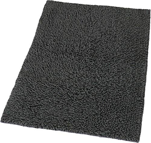 Kleine Wolke Badteppich Zagreb, Anthrazit 65x115 cm grau