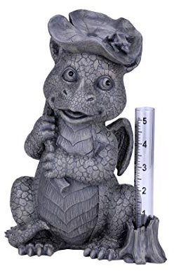 Pacific Trading Garden Dragon Rain Catcher Statue New