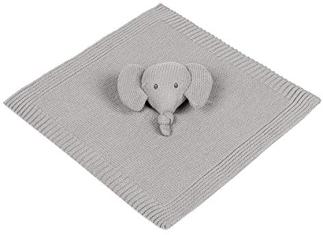 Nattou Schnuffeltuch, Gestrickt, Wegbegleiter ab der Geburt, 21 x 20 cm, Tembo, Grau