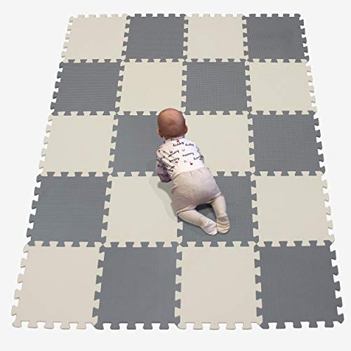 YIMINYUER® 20 Teilige (30cm×30cm×1cm Einzelstück), Puzzlematten Baby, Puzzlematte Spielmatte, Babys Puzzle Matten, Kinder Spielmatten R10R12G301020