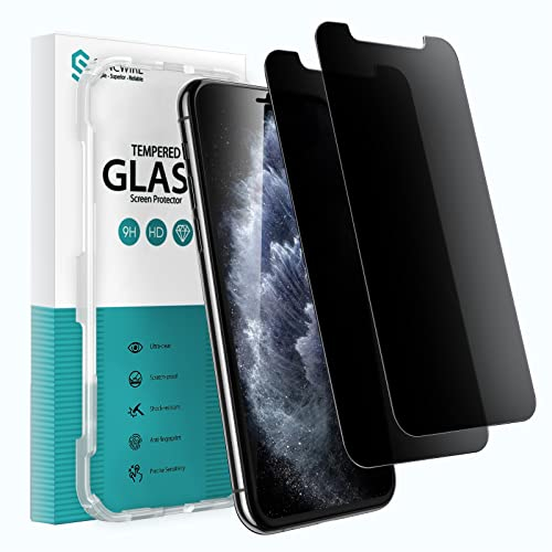 Syncwire Schutzfolie Sichtschutzfolie für 11 Pro Max/XS Max, [2 Stück] Anti-Spy 9H Härte Schutzfoliefolie Sichtschutzfolie, 3D Blasenfrei Schutzglas Privatsphäre Schutzfolie
