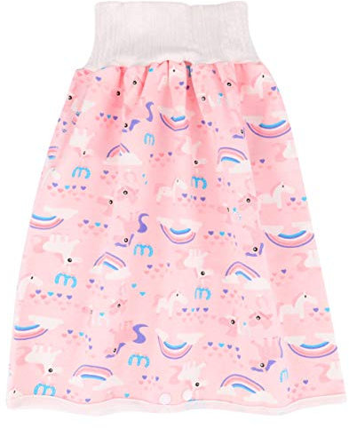 Toyvian Baumwoll-Trainingshose Baby-Windelröcke für Jungen Und Mädchen Nachtschlafbettwäsche für Töpfchentraining 0-4 Jahre Alt (Pink)