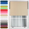 FURNISHED Roller Blinds Thermal Blackout Roller Blind - Trimmable Insulated UV Protection Child Safe Easy Fit Home Office Window Blinds, Cappuccino, 200W x 165H cm