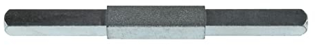 SN-TEC Vierkantstift, Drückerstift, Befestigungsstift, beidseitig abgesetzt von 10 auf 8mm, Länge: 120, 130, 140, 150 oder 160mm (Gesamtlänge: 160mm (A:43mm,B:74mm,C:43mm))