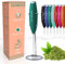 Elementi Matcha Whisk & Frother Set - Powerful Electric Matcha Mixer, Easy to Use Macha Wisk Kit - Craft Effortless Lattes with the Elementi Milk Frother Wand (Emerald Green)