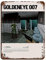 FABIVA GoldenEye 007 (1997) Videospiel-Poster, Blechschild, Vintage, Metall, Pub, Club, Café, Bar, Zuhause, Wandkunst, Dekoration, Poster, Retro, 30 x 40 cm