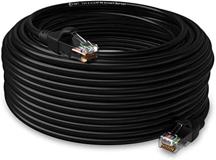 Oren CAT6 30m Outdoor Ethernet Cable LAN - Direct Burial - Patch Cord | Pure Copper 23 AWG | High-Speed 1Gbps - Premium Network Cable with RJ45 Connector | Internet, Broadband, Network Lead