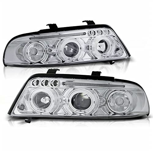 Angel Eyes Scheinwerfer Set in chrom für Audi A4 01.99-09.2000