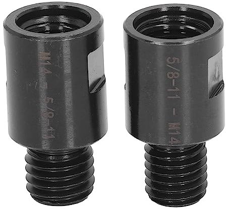 2-teiliger Gewindeadapter, Gewindefuttereinsatz, Gewindeumwandlungsadapter, Drehmaschinen-Spindelstock-Spindeladapter, 5/8 Zoll auf M14, M14 auf 5/8 Zoll für Drehmaschinenbohrer