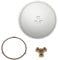 DAJAVE Plato Microondas 24,5 cm Repuesto Plato Microondas Cristal con 3 Perillas, Plato Giratorio Microondas con 1 Anillo Giratorio Microondas y 1 Acoplador Plato Giratorio Microondas