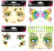 ALEGRE 4 Blätter Gesichtstattoo Biene,Schmetterling Face Art Sticker,Gesicht Tattoo Karneval,Marienkäfer Temporäres Tattoo,Glitzer Gesicht Aufkleber für Motto Party,Karneval,Fasching