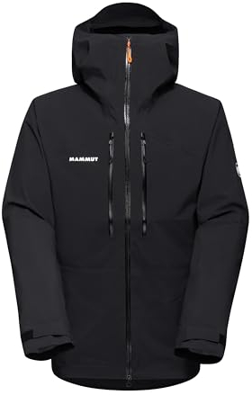 Mammut Taiss HS Hooded Jacket Men | Winterjacke für Herren, Hardshell Skijacke, Outdoor Jacke für Winter, Wanderjacke mit Kapuze, Wasserdicht, Winddicht & Atmungsaktiv | Schwarz, XL