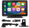 7 Zoll Wireless CarPlay Touchscreen Autoradio: Apple Wireless CarPlay & Carplay Android Auto - Auto Multimedia Player mit Navigationsgeräte Autoradio & Apple Airplay Bluetooth - FM-Radio/AUX/FT-Karte