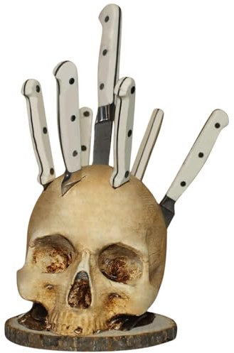 FOGARI Rack à Couteaux de Cuisine, Étagère de Rangement pour Ustensiles, Décoration Sûre et Peu Encombrante pour Fête d'Horreur