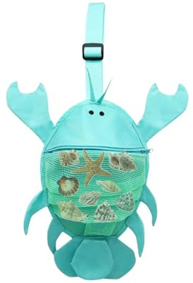 Sandspielzeug-Taschen Für Kinder, Muschel-Sammeltasche, Mesh-Strandtaschen Mit Verstellbaren Tragegurten, Hummerförmige Muschel-Aufbewahrungstasche, Muscheltasche, Für Snac Und Spielzeug