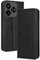 RankOne Custodia A Portafoglio per ZTE Blade V60 Vita (6.6 Inches), Custodia Magnetica in Pelle Nero