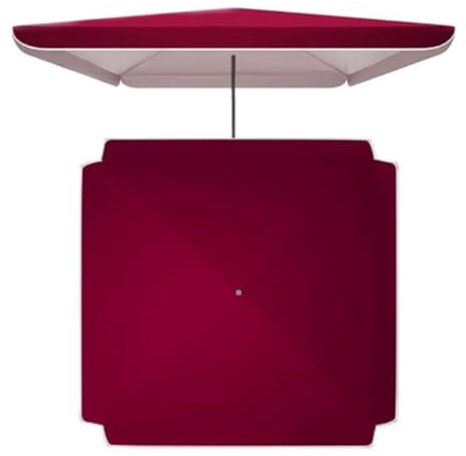 IMUNKT 250x250cm Toldo De Recambio Para Sombrilla Cuadrada, Cubierta De Recambio Para Sombrilla De Jardín/Mercado/Playa, 300x300cm 200x200cm Toldo De Recambio Impermeable UV30+(Burgundy,250x250cm/8.2x
