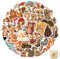 60 Stück Eichhörnchen Aufkleber Pack,Eichhörnchen-Aufkleber-Set,Wasserfeste Squirrel Sticker Set,Eichhörnchen Aufkleber,Eichhörnchen Sticker Set Für Laptop, Gitarre, Skateboard,Telefon