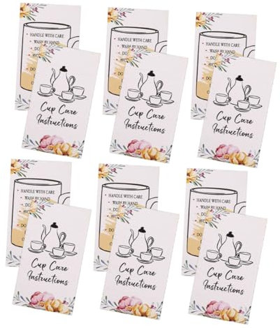 PRETYZOOM 1 Juego Vasos para Beber Vaso para Beber Tarjeta De Mantenimiento Papel Recubierto Tarjeta De Visita De Sublimación Tarjetas De Visita De Sublimación 100 Piezas