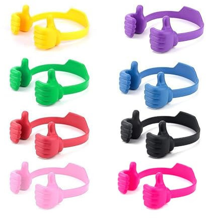 Sfunpu Phone Stand Holder 8 Pcs Thumbs Up Lazy Hand Arm Finger Holder Novelty Portable Desk Mobile Cell Phone Kickstand Cute Cheap Accessories Gifts for Teen Kid Girl