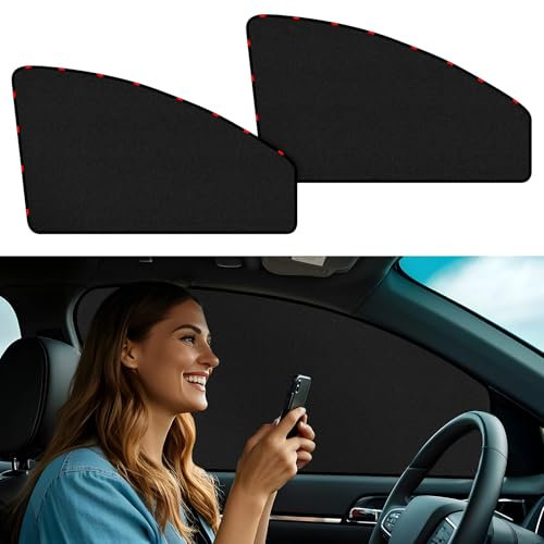 ZATOOTO Magnetic Auto Vorhang, UV-Blocking Sonnenschutz Auto, Bietet Privatsphäre, 2-Pack, 3 Größen，80 * 50cm