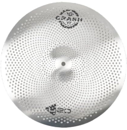 Luwecf Leises Becken für Drummer Übungen, Zubehör für Schlagzeug Set, Übungsbecken für Anfänger, 18inch