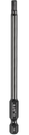 sourcing map Hex Head Wrench Drill Bit 4mm(H4) Metric 1/4 Hex Shank 4(100mm) Length S3 Steel Magnetic Impact Drivers Screwdriver Bit Industrial Grade Hexagon Electric Drill Bits