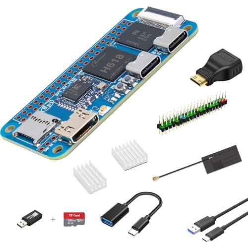 youyeetoo Banana Pi BPI-M4 Zero - Computer a scheda, 4G RAM 32G eMMC, 1.5GHz Allwinner H618 quad-core, supporto 4K Display Run Ubuntu (con scheda SD, senza alloggiamento in metallo)