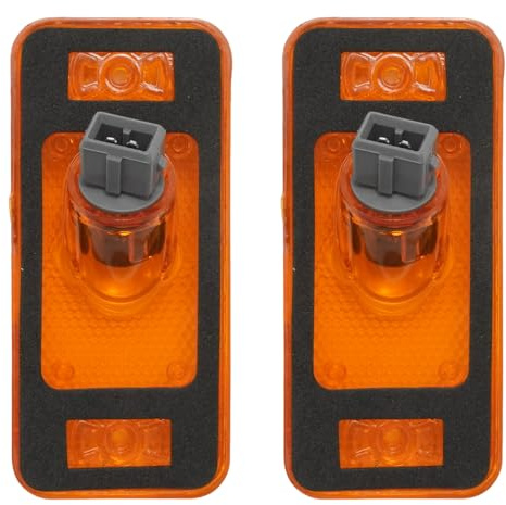 Hoypeyfiy 2 Stück 6303A1 Seitenmarkierungsleuchte Seitenleuchten Linse Bernstein Ersatz für Fiat Ducato 2006–2023 Ersatz für Peugeot Boxer 2006–2023, ersetzt 1356794080 71749250