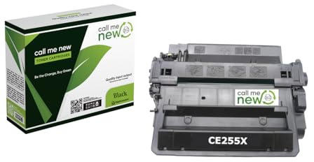 callmenew Toner kompatibel als Ersatz für HP 55X CE255X für Laserjet P3010 P3011 P3015 P3015DN P3015N P3015X Pro MFP M521dn M521dw Enterprise 500 MFP M525 M525dn M525c Schwarz
