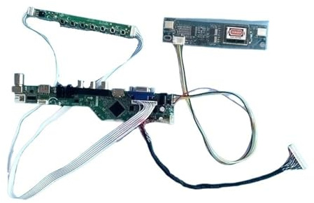 BCHGTRDR LCD-Treiber-Controller-Platine for M216H1 M215H1 CLAA215FA03 2CCFL-Kit 1920 × 1080 30-poliger LVDS VGA + HDMI + AV + USB + IR LCD-Panel TV Analog(for M216H1-L05)