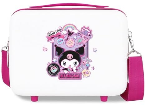 Sanrio Kuromi Wonder Nececer Adattabile Bianco 29x21x15cm ABS rigido 9.1L 0.8kg