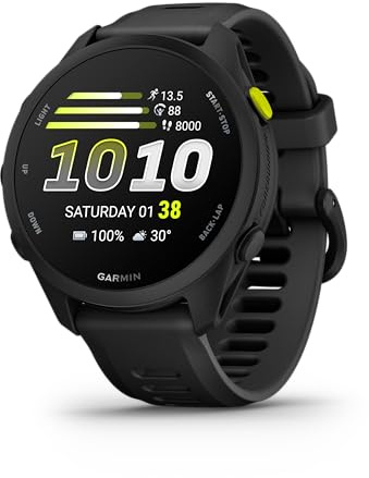 Garmin Forerunner 70, Smartwatch per la corsa, 43mm, GPS multi-band, Display AMOLED, HRV Status, Funzioni di Allenamento Avanzate, Coach, Autonomia fino a 13 giorni (Black)