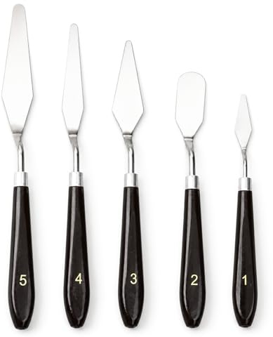5 Pieces Cake Spatula Stainless Steel Frosting Icing Knife Baking Tool