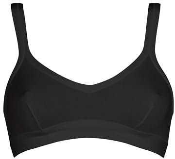 Cotonella, Brassiere in Morbido Cotone Bielastico - Comoda Brassiere dai Bordi Extracomfort - Art. GD065 - Nero tg. 4