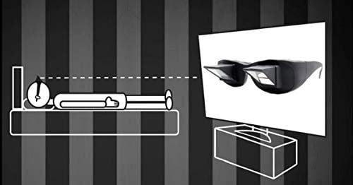 MOJO Lazy Glasses Horizontal Reader Periscope Mirror Glasses - Watch TV in Bed!