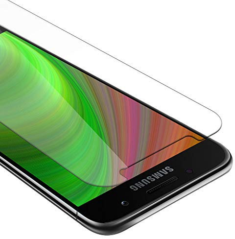 Cadorabo Panzer Schutz Glas für Samsung Galaxy A7 2017 - Schutzfolie in Ultra-Klar Hüllen freundlich - Gehärtetes (Tempered) Glas Dipslayschutz Folie in 9H Härte Anti Kratzer