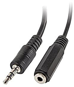Lanberg AD-0024-BK Klinkenstecker (3Pol) auf 2X Klinkenbuchse (3Pol) Stereo-Audio Y-Kabel Splitter Adapter schwarz