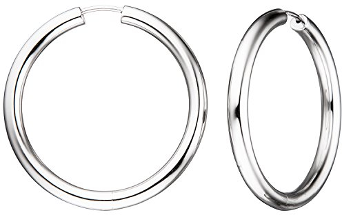 Jobo Damen-Creolen aus 925 Sterling Silber Durchmesser 40 mm