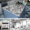 Livelynine Papel Marmol Gris 40CMX10M Vinilos Para Muebles Marmol Gris Vinilo Adhesivo Para Encimera de Cocina Granito Vinilos Para Baños Mesas Autoadhesivo Vinilo Encimera Cocina Aglomerado Laminada
