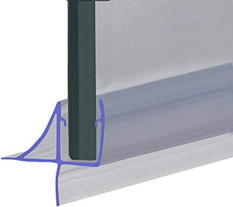Shower Seal for Screens, Doors or Panels | Fits 4, 5 or 6mm Glass | Seals Gaps of Up to 16mm | 80cm, 90cm, 140cm or 2m Long | SEAL106 (Sample)