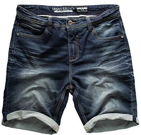 Sublevel Urban Surface Herren Jogg Shorts-H1324K61306KD147-1-40 Dark Blue Denim_30