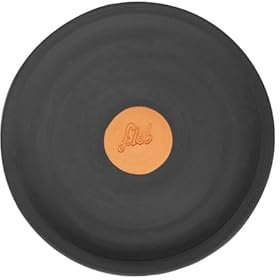 FLOB Sottovaso Taglia L - per Bonsai - Diametro 25,5 cm - in Argilla Toscana, Made in Italy - Nero