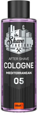 The Shave Factory After Shave Cologne – eine duftende Essenz für eine einwandfreie After-Shave-Pflege für ein langanhaltendes Gefühl von Frische und Komfort (500ML, 05 Mediterranean)
