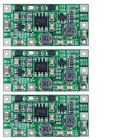 USP Netzteilmodul, 3 Stuck 5 V + 3,3 V zwei Ausgängen DC-USV-Unterbrechungsfreies Stromversorgungsmodul für Kommunikationsgeräte, Netzwerkgeräte