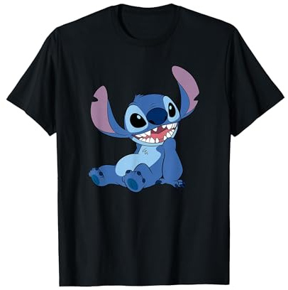 Disney Lilo & Stitch Happy Mood Good Alien Pose Logo T-Shirt