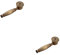 rongweiwang 2 Ensemble de Vintage Salle De Bains De Poche Pommeau De Douche Portable Mur Monté Robinet De Bain Pulvérisateur Douchettes Titulaire Antique Bronze, Bronze antique 2pièces