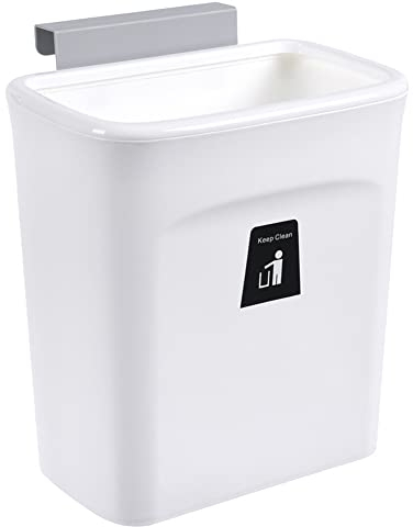 Poubelle Suspendue Cuisine avec Couvercle, Poubelle Murale Cuisine, Poubelle Camping Car Suspendu pour Portes d'armoires Placard Salle de Bain