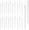 Christmas Concepts® Pack of 24-130mm (5,2) Transparent Icicle Decorations - Luxury Christmas Baubles